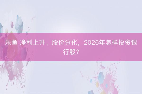 乐鱼 净利上升、股价分化，2026年怎样投资银行股？